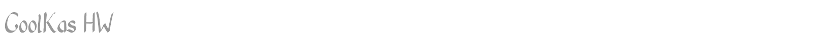 CoolKas HW font preview